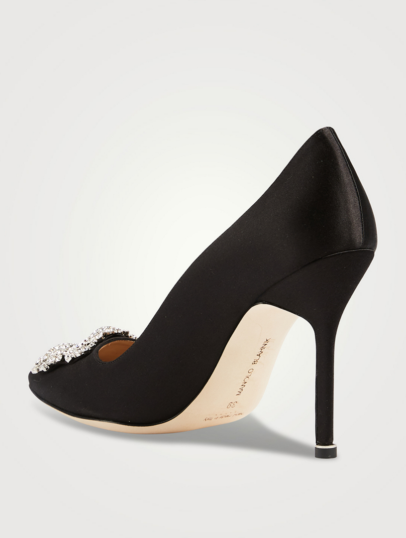 MANOLO BLAHNIK Hangisi 105 Satin Pumps | Holt Renfrew Canada