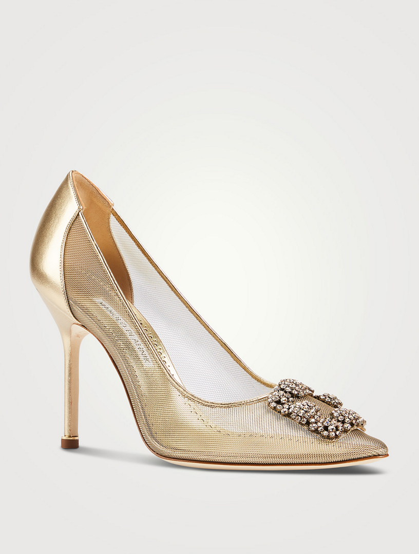 MANOLO BLAHNIK Hangisi 105 Metallic Pumps | Holt Renfrew Canada