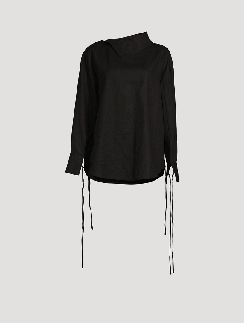 ACNE STUDIOS Ribbon Cotton Shirt | Holt Renfrew Canada