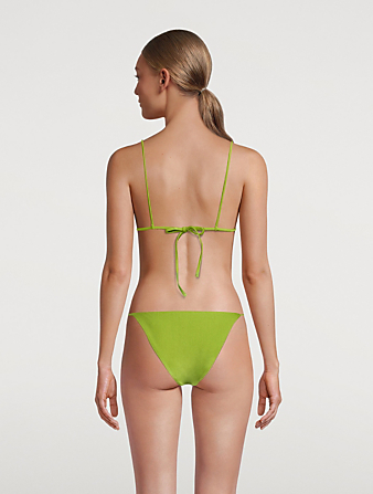 JADE SWIM Via Triangle Bikini Top Women's Green