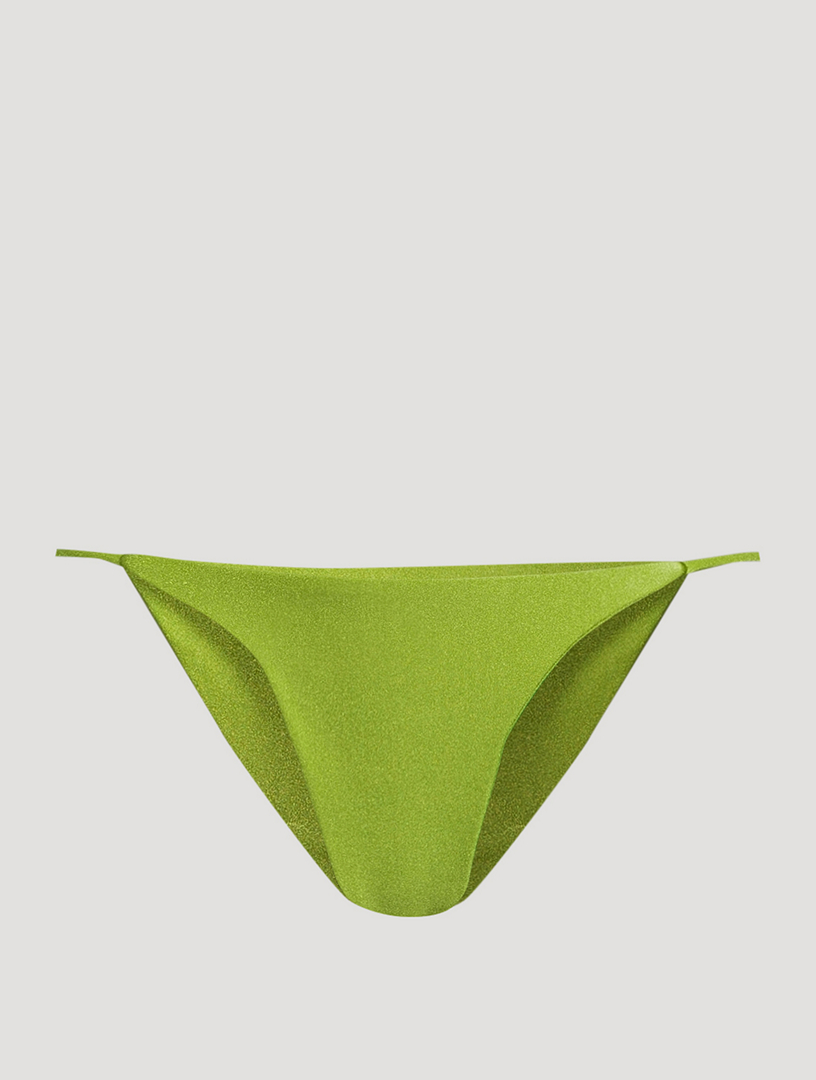 JADE SWIM Bare Minimum Bikini Bottoms Women's Green