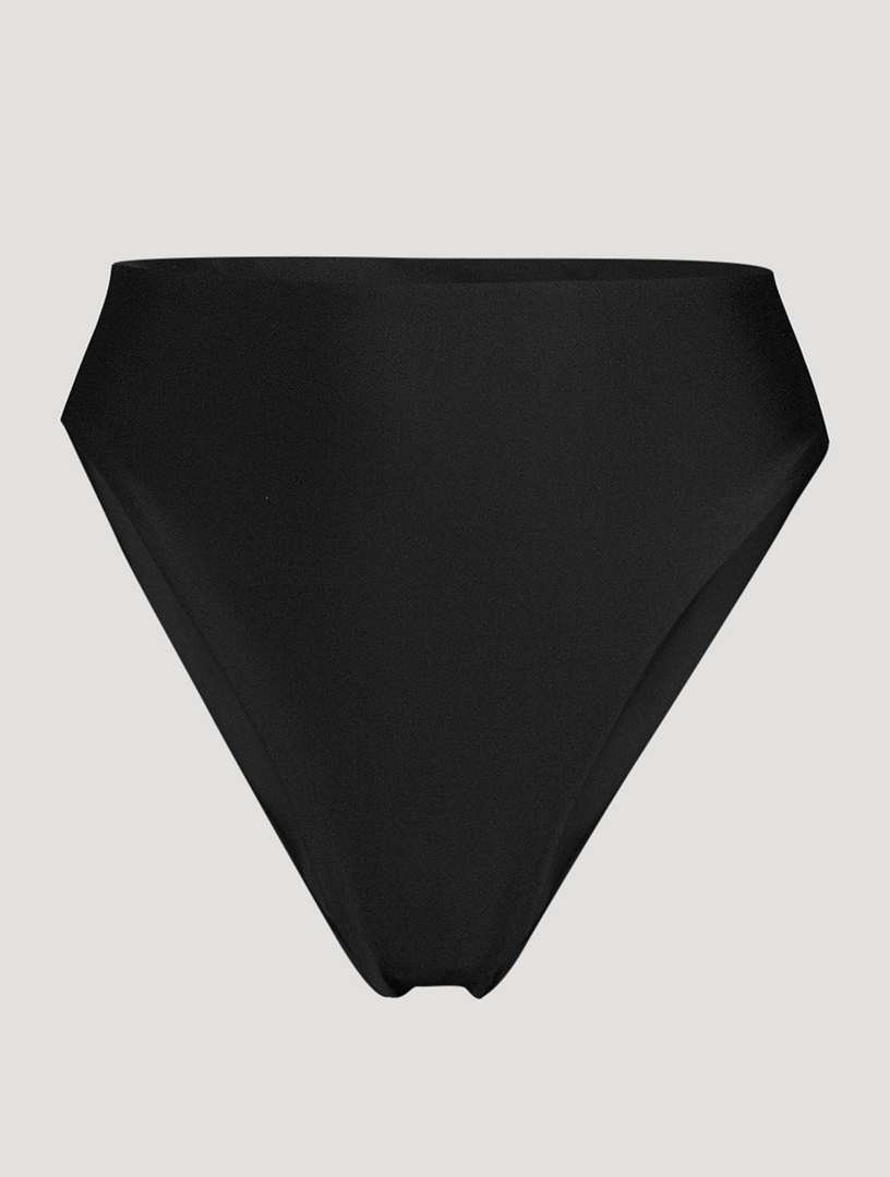 JADE SWIM Incline High-Waisted Swim Bottoms Women's Black