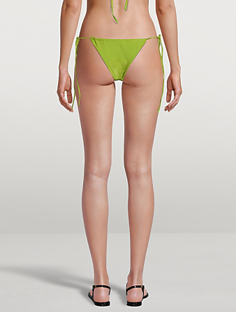 JADE SWIM Lana Side-Tie Swim Bottoms Women's Green