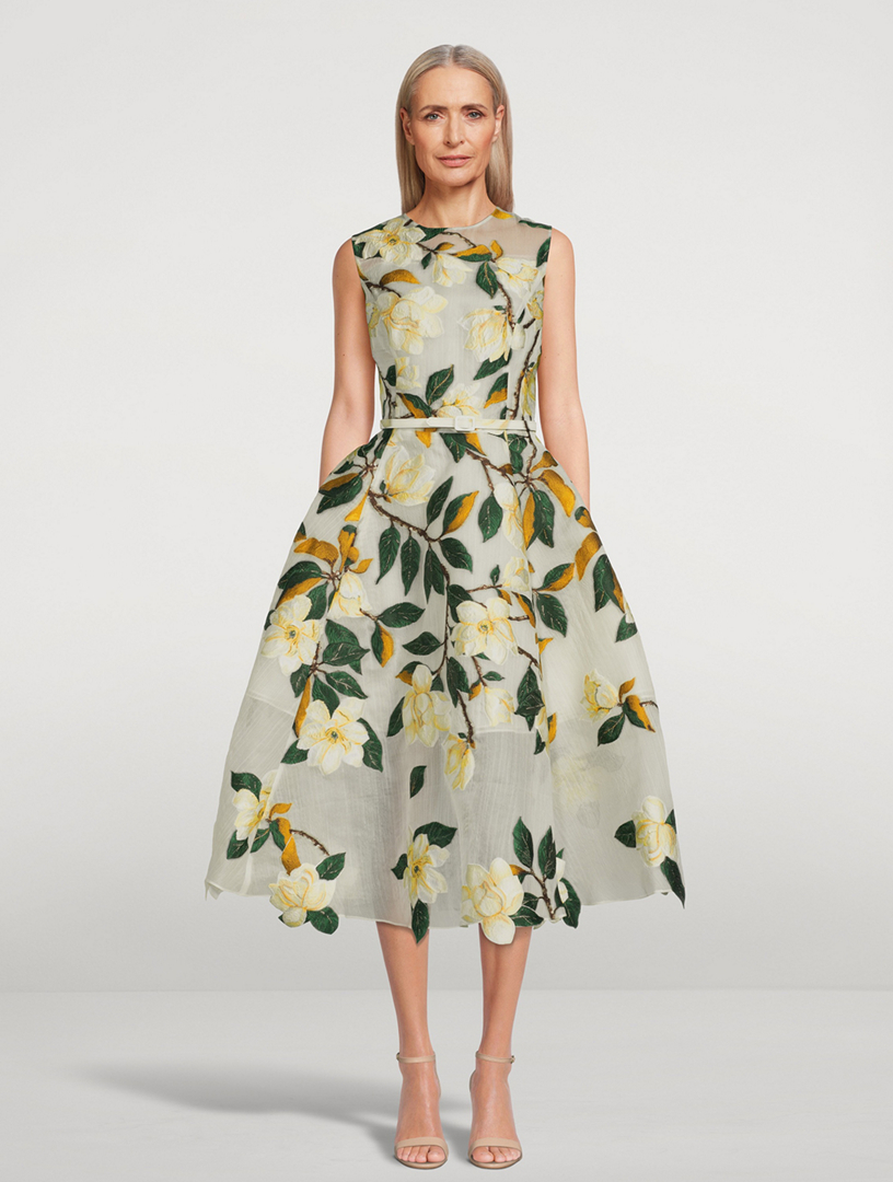 OSCAR DE LA RENTA Degradé Magnolia Fil ...