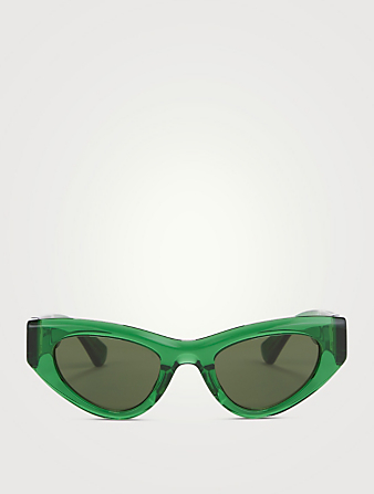 BOTTEGA VENETA Cat Eye Sunglasses Women's Green
