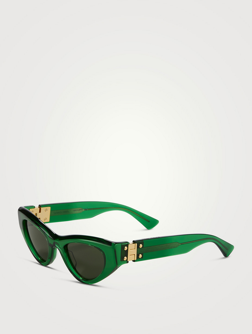 BOTTEGA VENETA Cat Eye Sunglasses Women's Green