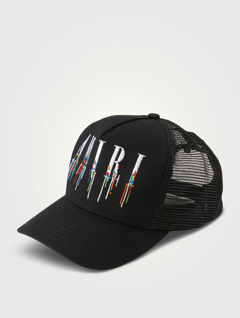 AMIRI Paint Drip Core Logo Trucker Hat Holt Renfrew Canada