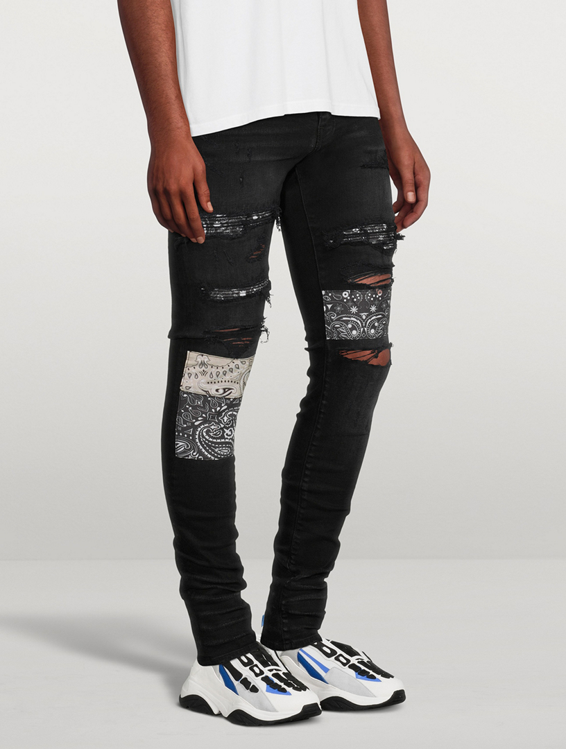 AMIRI Vintage Bandana Artpatch Jeans Holt Renfrew Canada