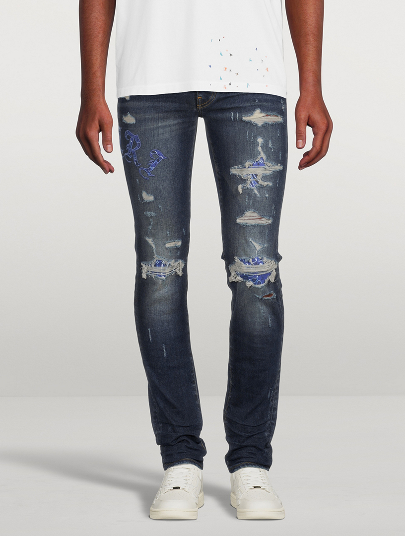 amiri old english jeans