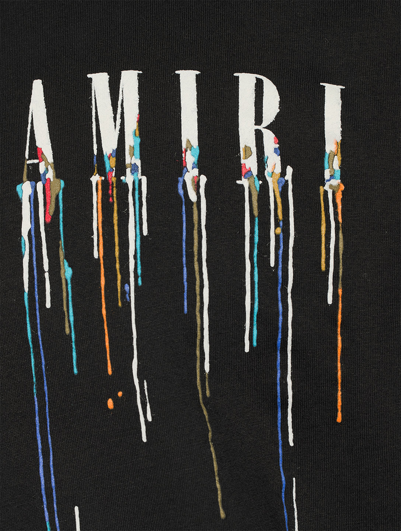 AMIRI ペイントドリップロゴTシャツ 黒ん坊 L号 - whirledpies.com