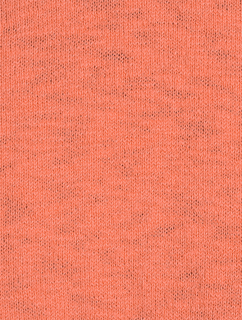 STONE ISLAND Stocking Stitch Cotton-Nylon Crewneck Sweater  Orange