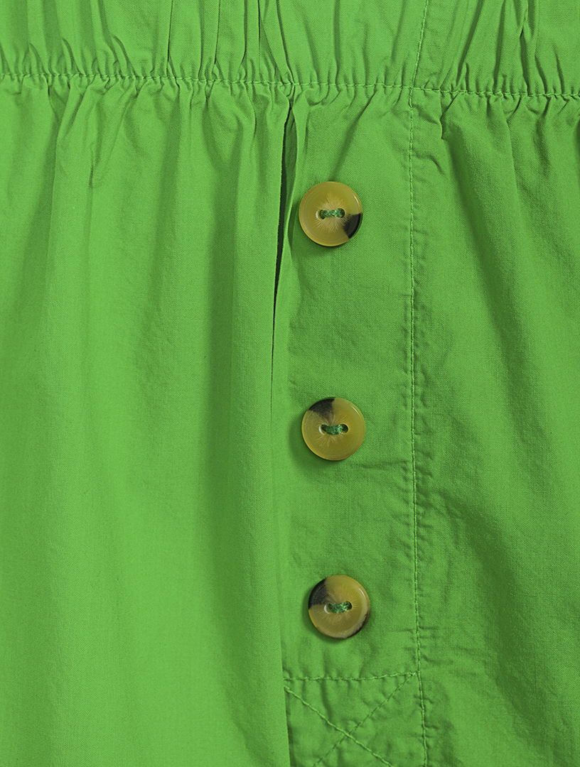 DONNI. Cotton Poplin Boxers Women's Green