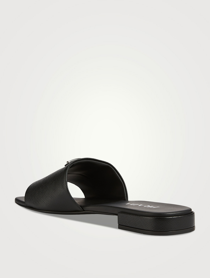 PRADA Leather Slide Sandals | Holt Renfrew Canada