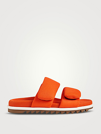DRIES VAN NOTEN Mesh Padded Sandals Men's Orange