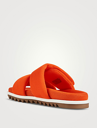 DRIES VAN NOTEN Mesh Padded Sandals Mens Orange