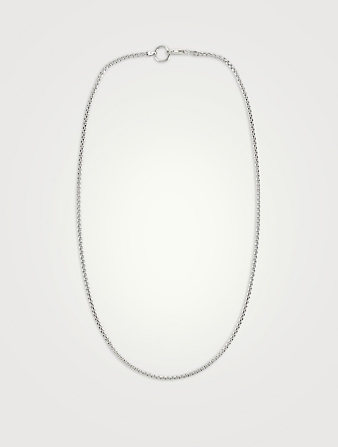 OMNIS STUDIOS Sterling Silver Hunter Chain Necklace Women's Metallic