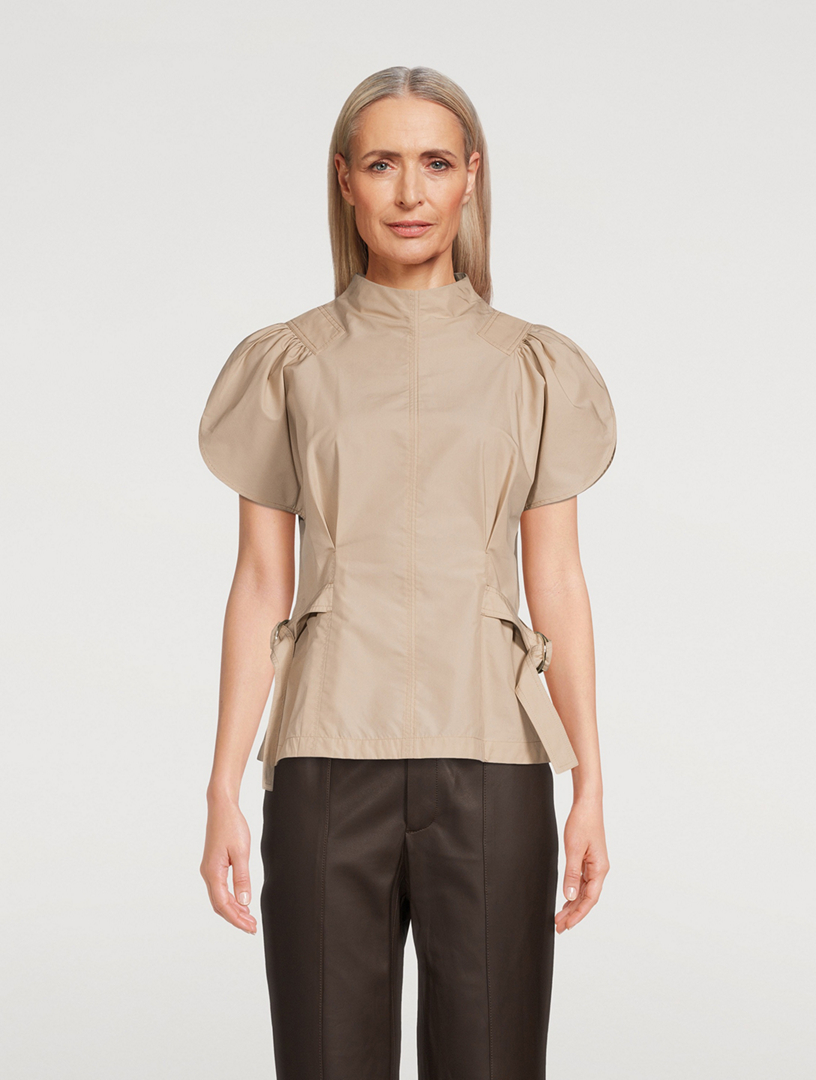 3.1 PHILLIP LIM Puff-Sleeve Poplin Blouse | Holt Renfrew Canada