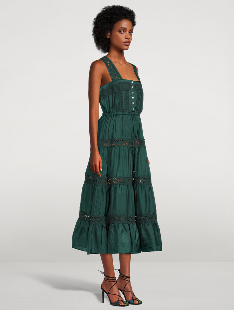 ALEMAIS Xylo Silk Midi Dress Holt Renfrew Canada