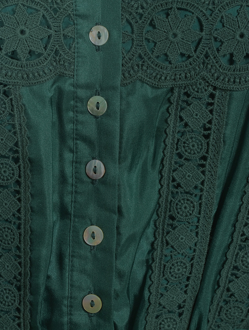 ALEMAIS Xylo Silk Midi Dress Holt Renfrew Canada