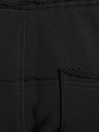 BALMAIN Pantalon à cordon de serrage en coton molletonné avec logo Hommes Multi