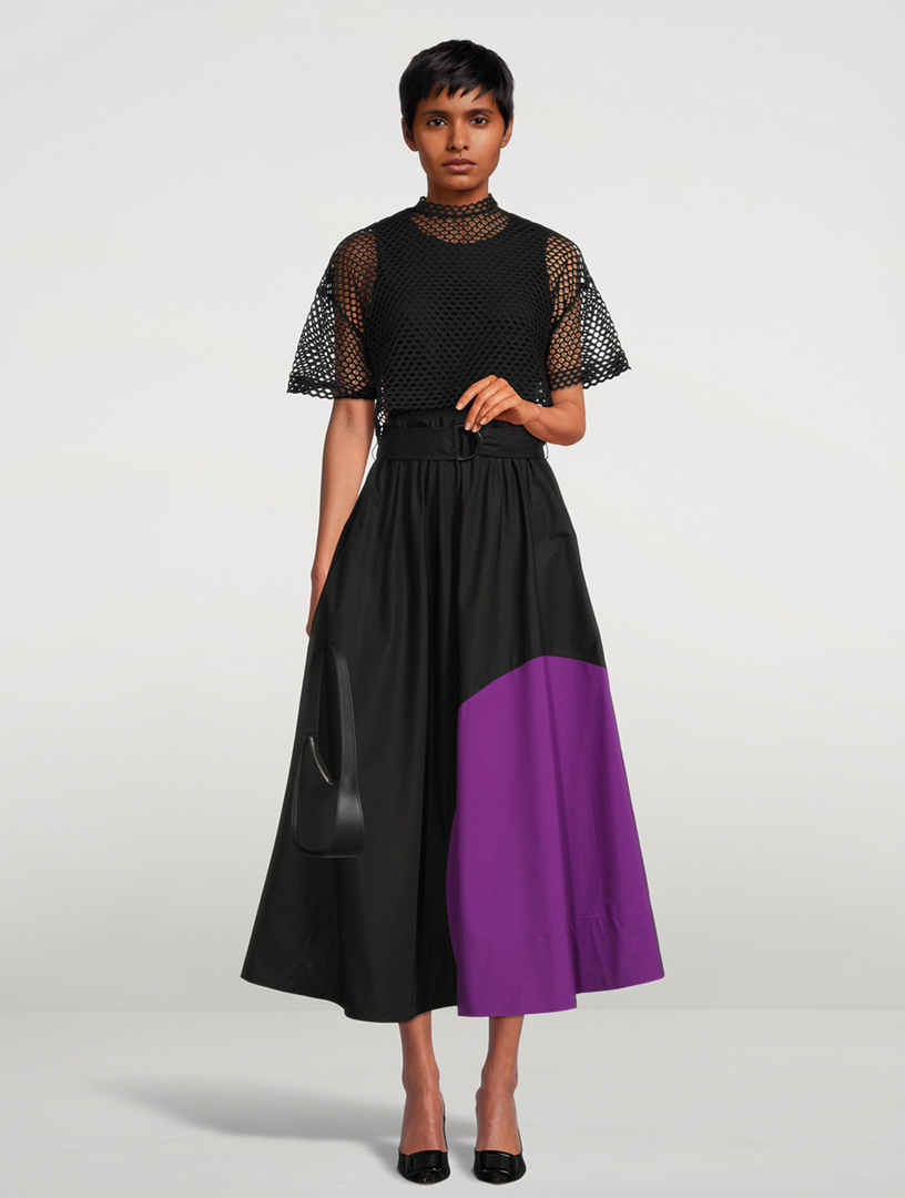 AKRIS PUNTO MixedMedia Cotton Midi Dress Holt Renfrew Canada