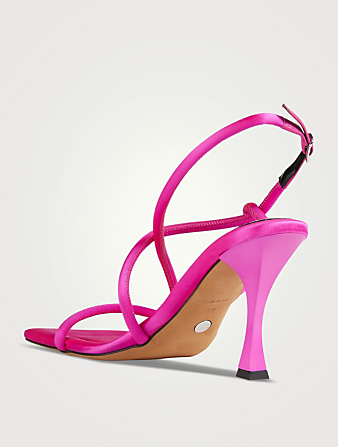 PROENZA SCHOULER Square Satin Slingback Sandals Women's Pink