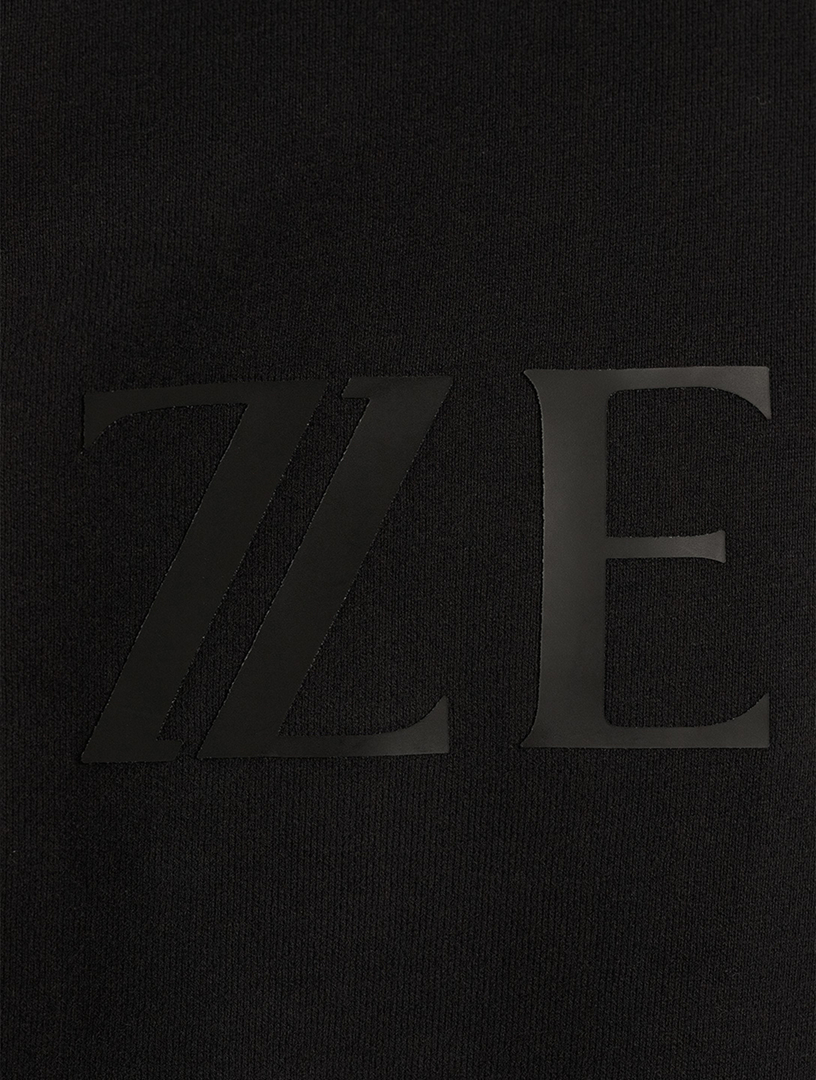 Z ZEGNA Cotton ZZ Logo Sweatshirt Mens Black