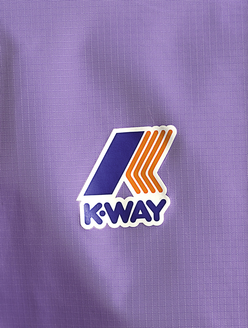 K-WAY Le Vrai 3.0 Claude Zip Jacket With Hood Women's Purple
