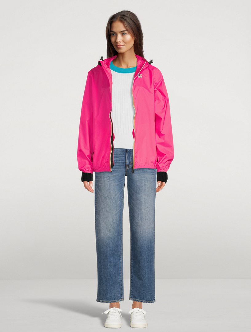 K-WAY Le Vrai 3.0 Claude Zip Jacket With Hood Women's Pink