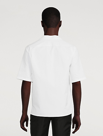 ALEXANDER MCQUEEN Cotton Short-Sleeve Graphic Shirt Men's White