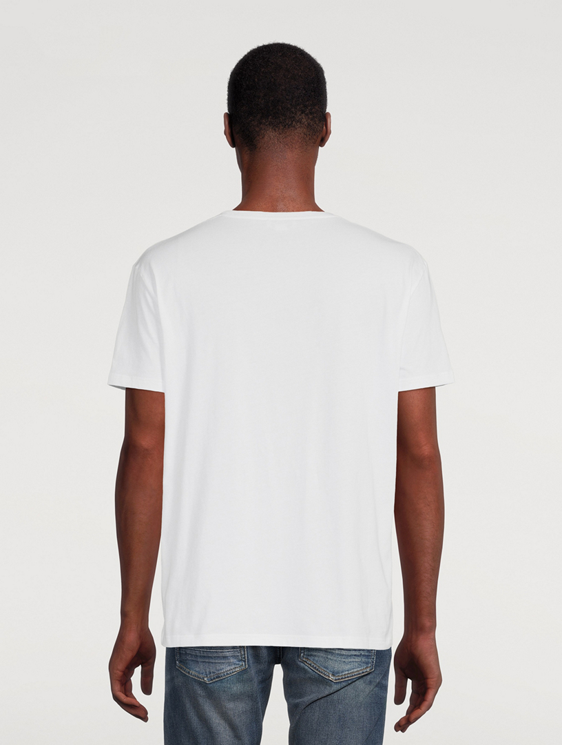 ALEXANDER MCQUEEN Cotton T-Shirt In Skull Print Men's White