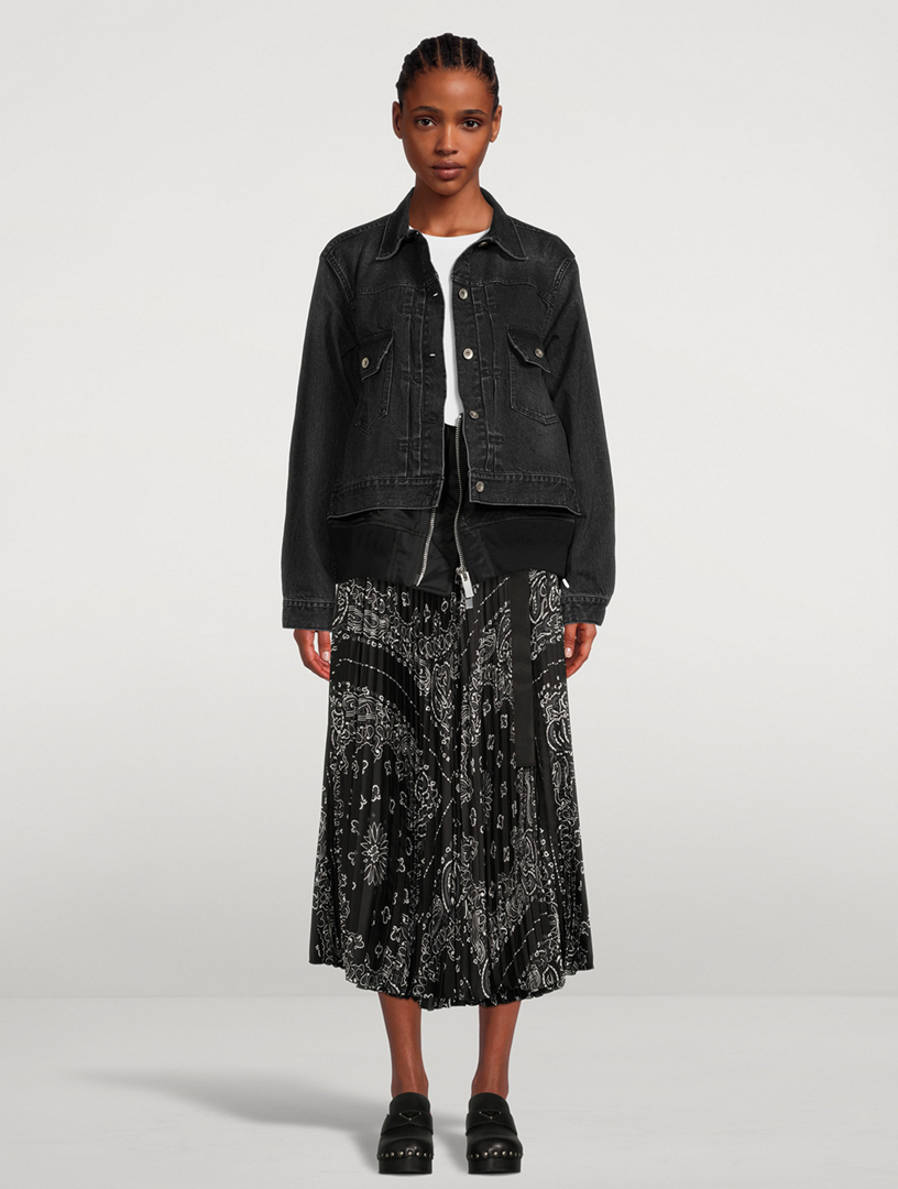 新品sacai Denim Mix Skirt することにしました perpignan.catholique.fr