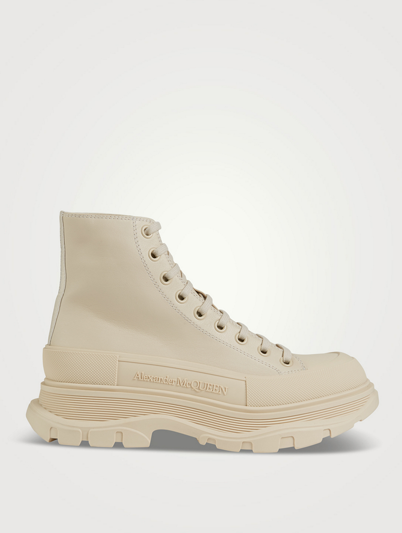 ALEXANDER MCQUEEN Tread Slick Leather HighTop Sneakers Holt Renfrew
