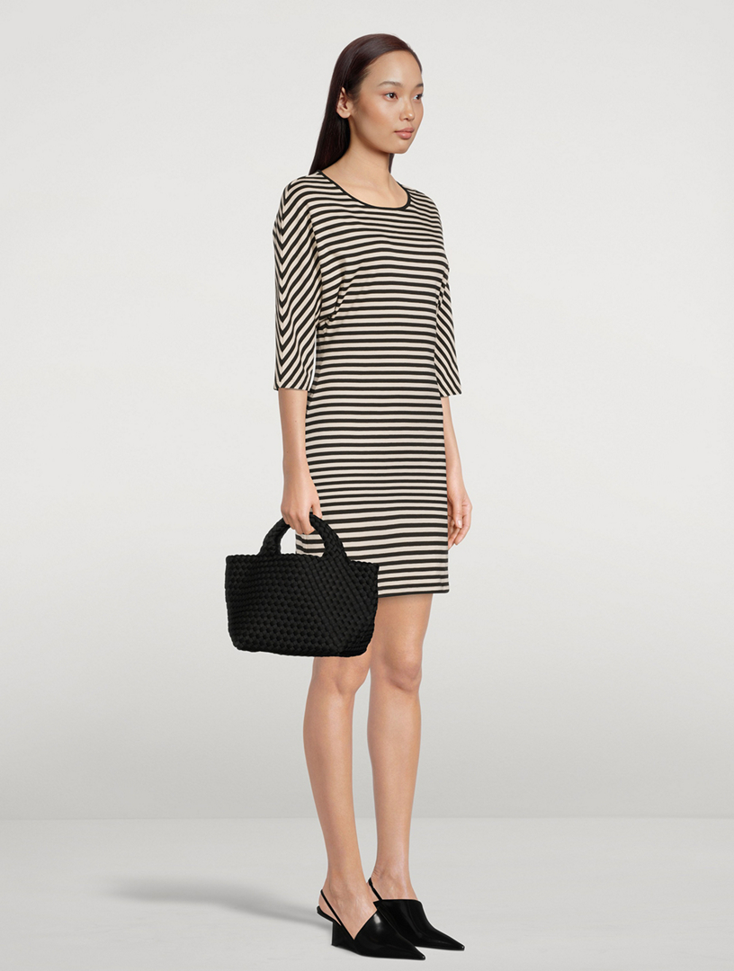 THEORY Essential TShirt Dress In Stripe Print Holt Renfrew Canada