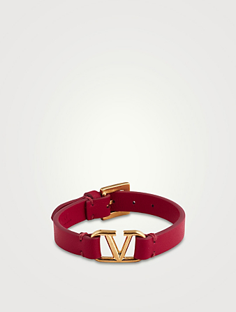VLOGO Leather Strap Bracelet