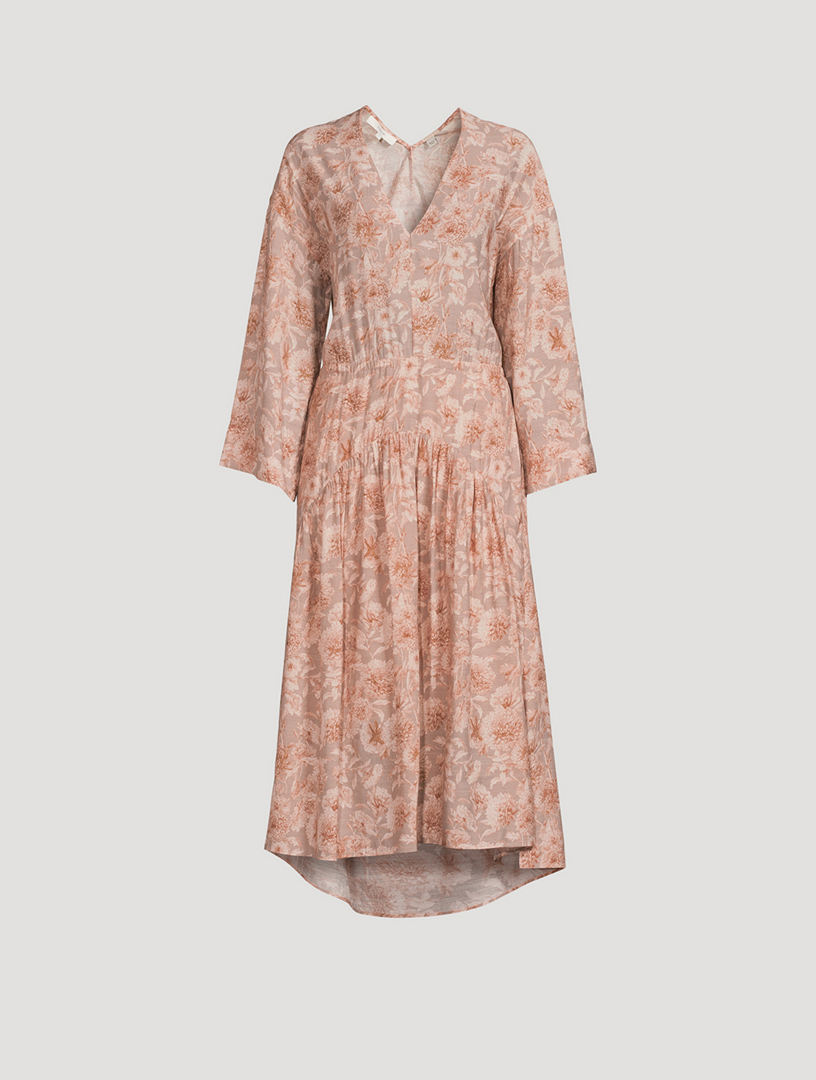 midi cowgirl dress S / White Women's Western Boho Lace V-neck Midi Dress DY507534