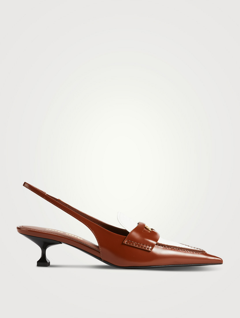 slingback penny loafers