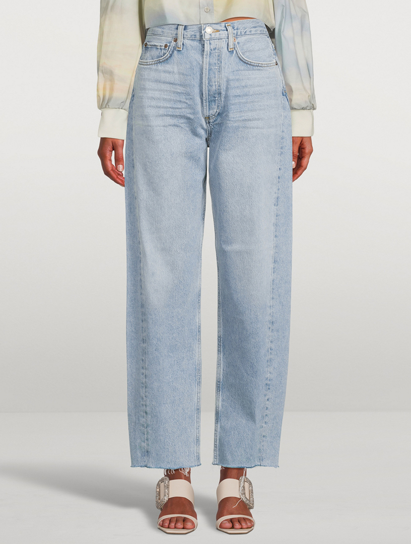 AGOLDE Luna Pieced High-Rise Tapered Jeans | Holt Renfrew Canada