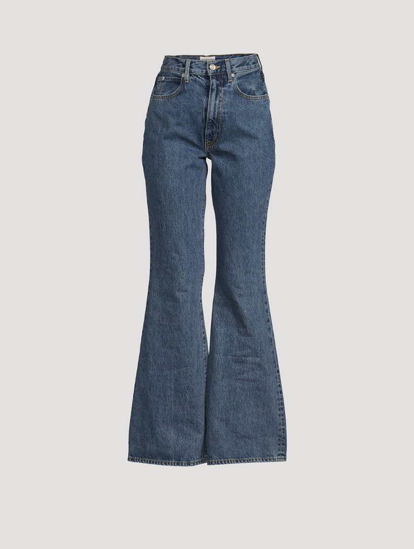 SLVRLAKE Indiana High-Waisted Flare Jeans Women's Blue