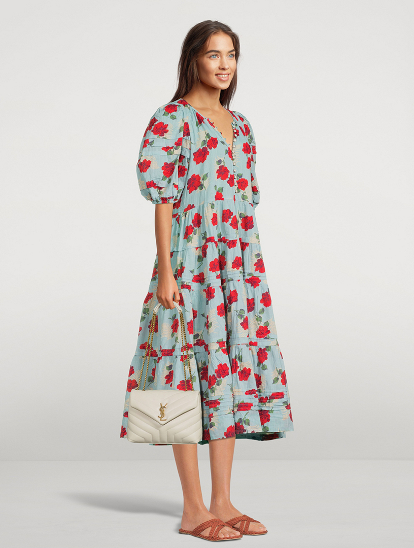 Ballsey Random Pleats Flower Print Dress | www.esn-ub.org