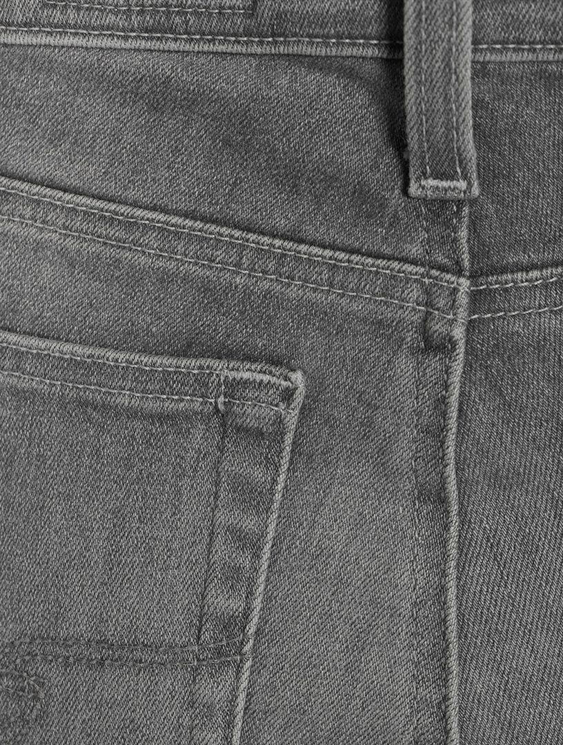 AG Mari High-Waisted Straight Jeans Women's Grey