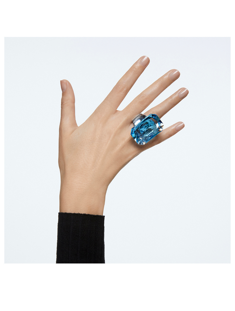 SWAROVSKI Lucent Crystal Ring Women's Blue