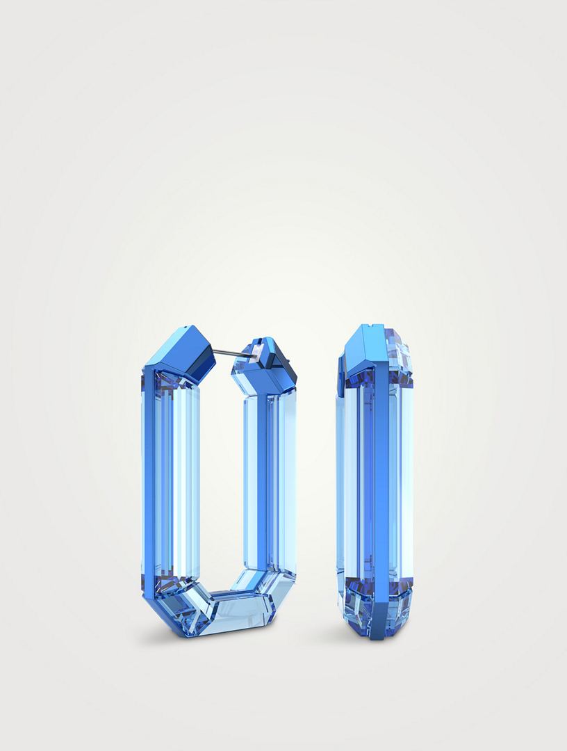 SWAROVSKI Créoles en cristal Lucent Femmes Bleu