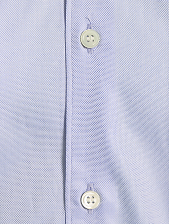 COMME DES GARÇONS HOMME DEUX Cotton Long-Sleeve Shirt Mens Blue