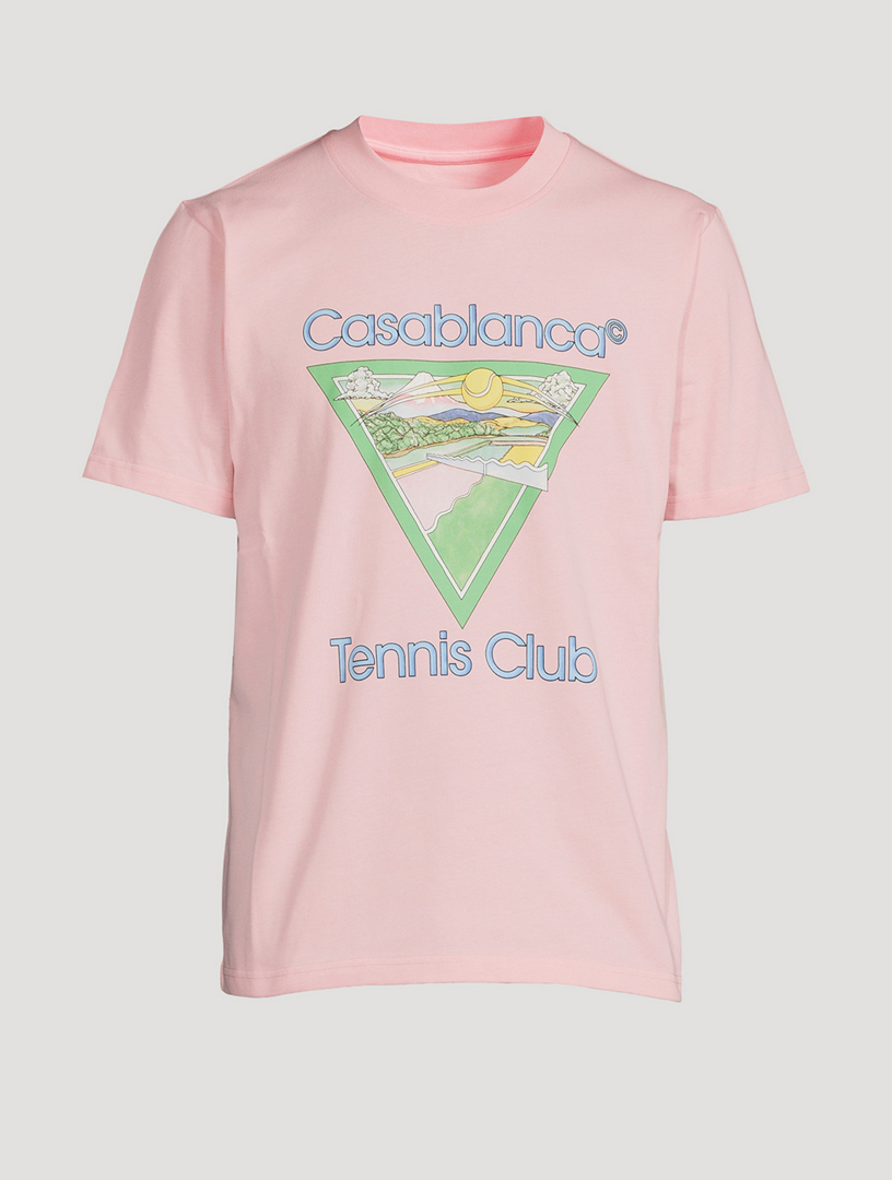 CASABLANCA Tee-shirt à graphique Tennis Club Icon Hommes Rose