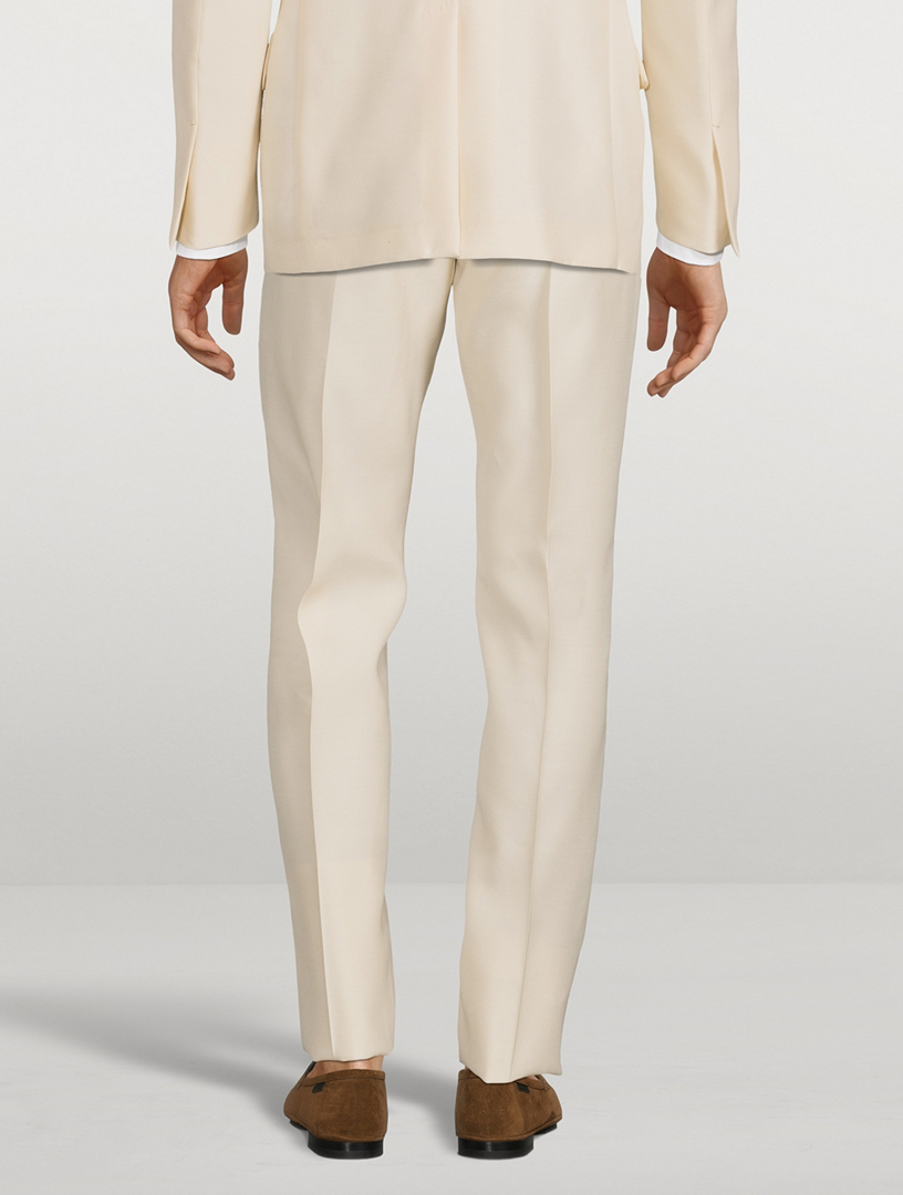 TOM FORD Cooper Wool And Silk Poplin Tailored Pants | Holt Renfrew Canada