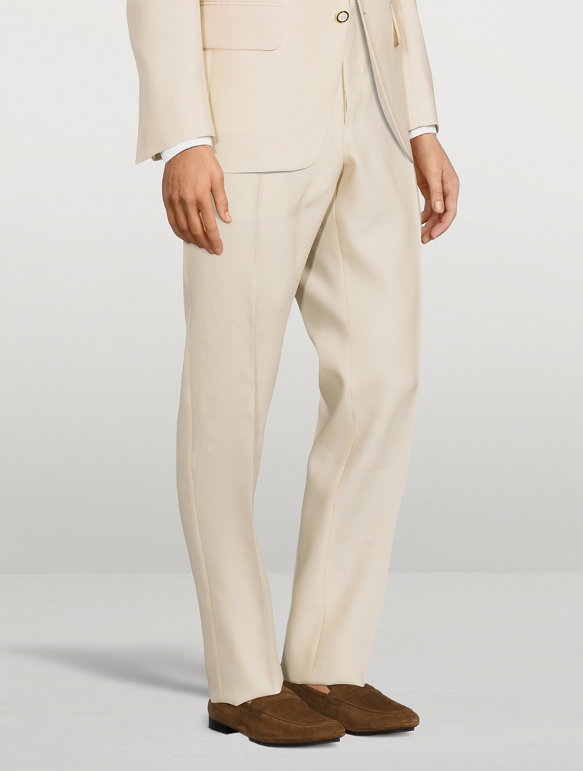 TOM FORD Cooper Wool And Silk Poplin Tailored Pants | Holt Renfrew Canada