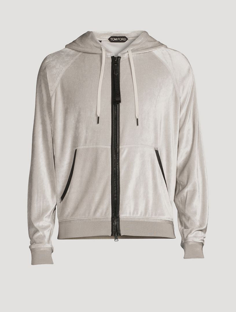 TOM FORD Fluid Velour Zip Hoodie | Holt Renfrew Canada