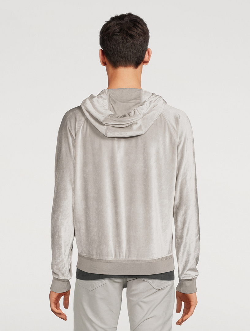 TOM FORD Fluid Velour Zip Hoodie | Holt Renfrew Canada