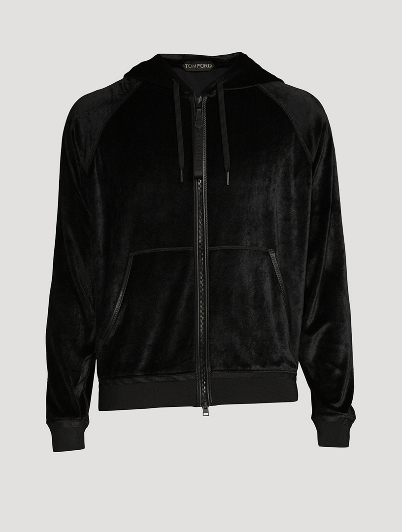 TOM FORD Fluid Velour Zip Hoodie | Holt Renfrew Canada